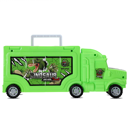 Автовоз с динозаврами, в компл. 3 динозавра, ограждение,имитация растения, в гофрокор. 18*7,3*11,8см в Джамбо Тойз #7