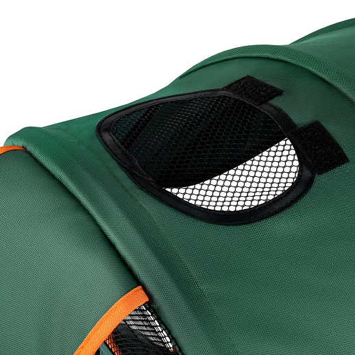 Детский 3хкол. велосипед ”CITYRIDE“ Рама сталь, наклонный руль из магнезия, колясочная крыша, ручка управления с подстаканником, 2 корзины. Колеса EVA 10/8, подножки, тормоза, бампер безопасности. Оранжево-зеленый. в Джамбо Тойз #10