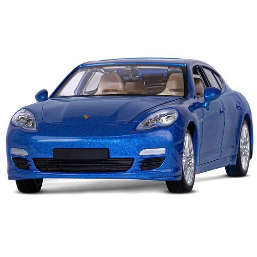 ТМ "Автопанорама" Машинка металлическая 1:24 Porsche Panamera S, синий, откр. двери, капот и багажник, свет, звук, свободный ход колес, в/к 24,5*12,5*10,5 см в Джамбо Тойз #5