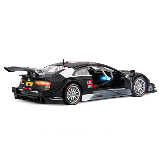 ТМ "Автопанорама" Машинка металлическая  1:32 Audi RS 5 DTM, черный матовый, свет, звук, откр. двери, инерция, в/к 17,5*13,5*9 см в Джамбо Тойз #16
