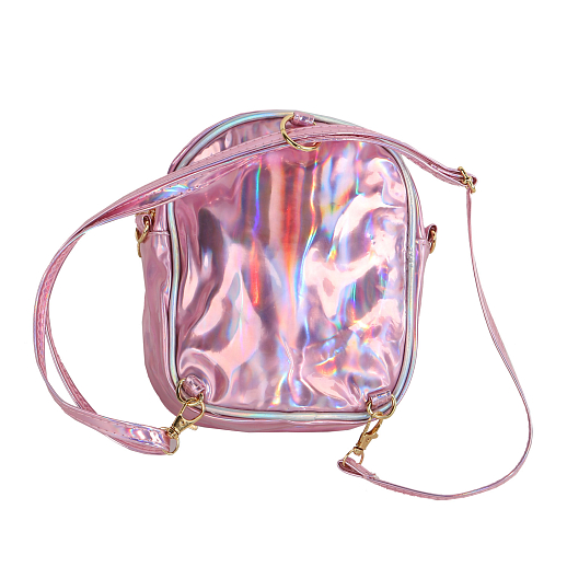 Рюкзачок детский для девочек с пайетками "Мишка", с внешним карманом на молнии, цвет светло-розовый "металлик", 17*18*4 см в Джамбо Тойз #2