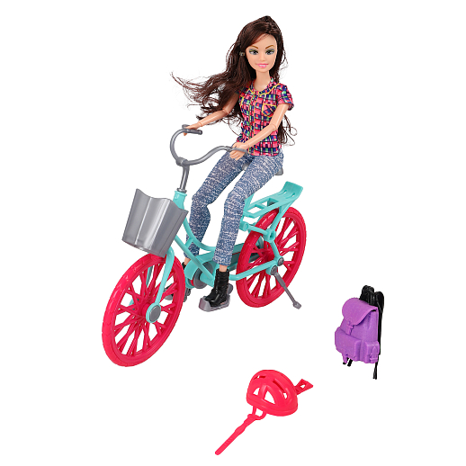 Кукла, в компл.велосипед, аксесс., в ассорт., в/к 31х10х33 см в Джамбо Тойз #14