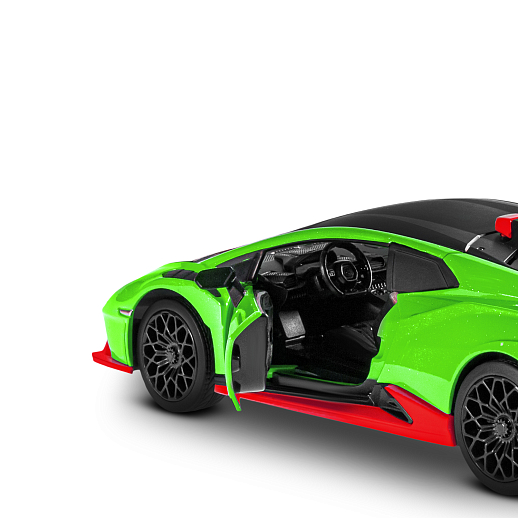 ТМ "Автопанорама" Машинка металл. 1:32 Lamborghini STO, зеленый, инерция, откр. двери, в/к 17,5*12,5*6,5 см в Джамбо Тойз #16