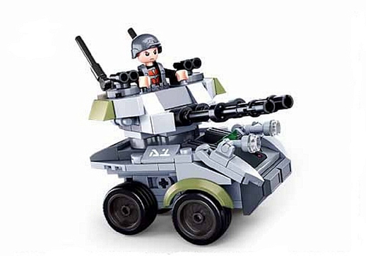 Конструктор "Космические войны - машинка" 123 дет, в/к 23.7X14.1X4.5 в Джамбо Тойз #2