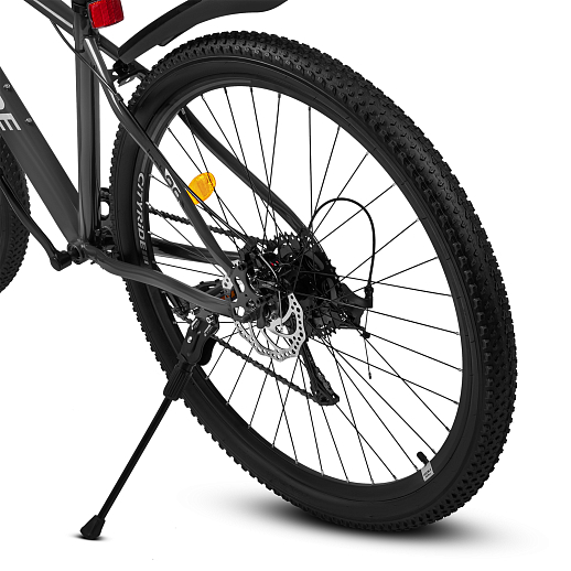 Велосипед CITYRIDE 26", модель CR-B2-SH03, рама сталь, обода двойные алюминий, трансмиссия 1*9 ск, амортизационная вилка, дисковые мех. тормоза, цвет серый в Джамбо Тойз #10