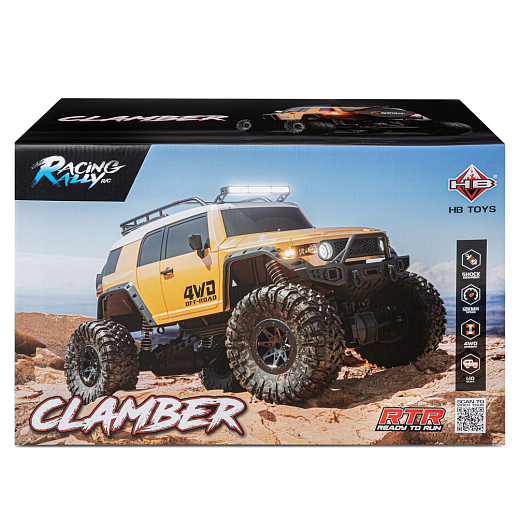 Р/У внедорожник,М1:10, 2.4GHz, 4WD, цвет желтый,в/к 49,5*27,7*31см в Джамбо Тойз #8
