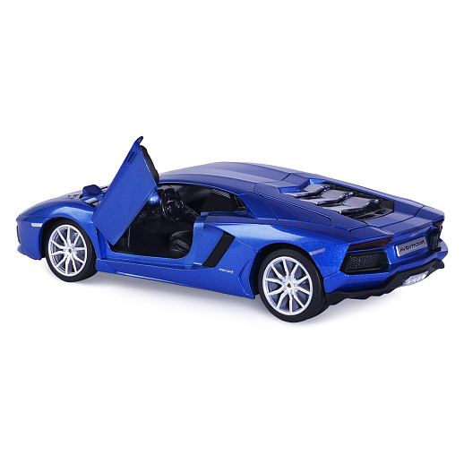 ТМ "Автопанорама" Машинка металлическая, 1:24 Lamborghini Aventador Coupe, синий, откр. двери и капот, свет, звук, свободный ход колес, в/к 24,5*12,5*10,5 см в Джамбо Тойз #11