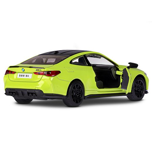 ТМ "Автопанорама" Машинка металлическая 1:32 BMW M4 (G82) желтый, открываются двери, свет, звук, инерция, в/к 19*9*7 см в Джамбо Тойз #6