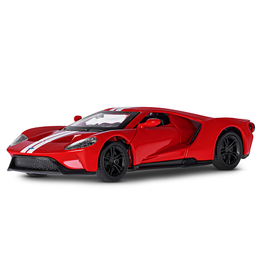 ТМ "Автопанорама" Машинка металлическая 1:40 Ford GT, красный, откр. двери, инерция, в/к 17,5*12,5*6,5 см в Джамбо Тойз #2