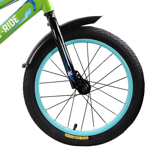 Детский велосипед City-Ride Spark , рама сталь , диск 16 сталь , крылья пластик, страх.колеса, цвет Зеленый в Джамбо Тойз #4