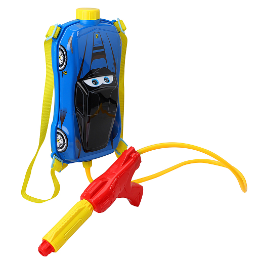 Водный пистолет с рюкзаком "Машинка", синий, в/п 31*16,3*7 см в Джамбо Тойз #3