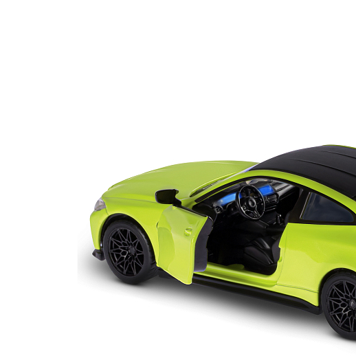 ТМ "Автопанорама" Машинка металлическая 1:32 BMW M4 (G82) желтый, открываются двери, свет, звук, инерция, в/к 19*9*7 см в Джамбо Тойз #7