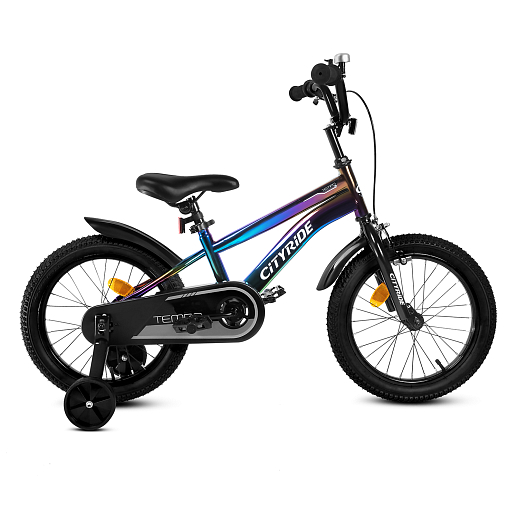 Велосипед двухколесный CITYRIDE, модель CR-B2-07J, колёса 16" рама сталь, обода сталь, цвет анодировка-чёрный в Джамбо Тойз #2