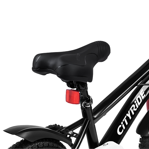 Велосипед двухколёсный CITYRIDE, модель CR-B2-07B, колеса 12", рама сталь, дисковые мех. тормоза, обода сталь, балансирные колёса, цвет черный в Джамбо Тойз #6