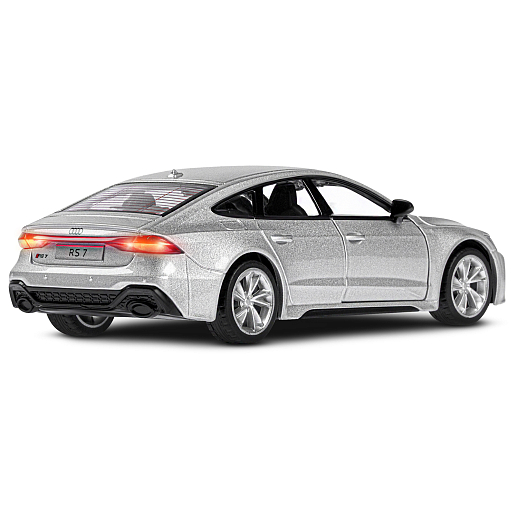 ТМ "Автопанорама" Машинка металл.1:35 Audi RS7 Sportback, серый, откр. двери и капот, свет, звук, инерция в/к 18*9*13,5 см в Джамбо Тойз #10