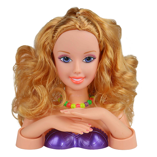 ТМ "Amore Bello" Кукла-модель для причесок и маникюра, в комплекте расческа, заколка, резинки для волос, бусы, в/к 27*11,5*25,5 см в Джамбо Тойз #5