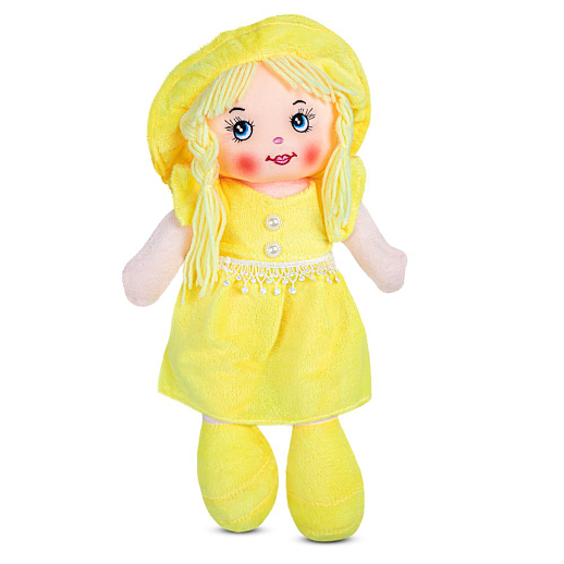 ТМ "Amore Bello" Кукла мягкая на бат., фразы на русском языке, стихотворение, песенка, 35 см, желтый, в/п в Джамбо Тойз