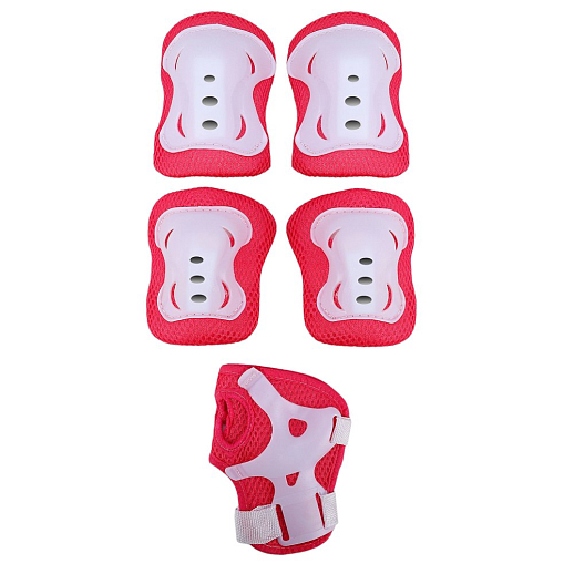 "CITY-RIDE" Комплект (ролики, защита, шлем, конусы 5 шт), переднее колесо со светом, S размер (29-33), ABEC 7, цвет розов в н/сумке в Джамбо Тойз #9