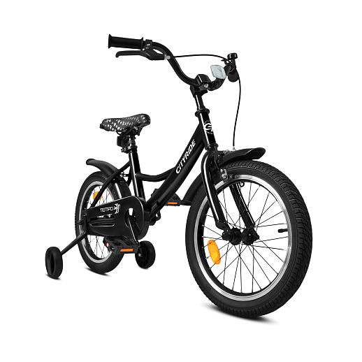 Велосипед двухколёсный CITYRIDE, модель CR-B2-04F7, рама сталь, колеса алюминий 16", цвет чёрный в Джамбо Тойз #9