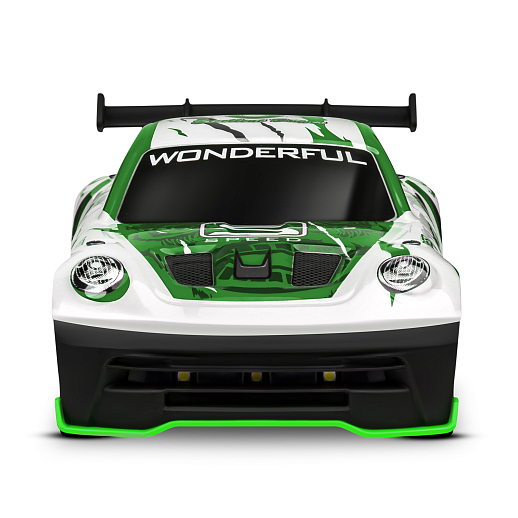 Р/у машина для дрифта,1:18, подсветка днища/фар, запасн. колеса, конусы,цвет белый с зелен.,с аккум, в бел.гофрокор. 34*20,5*17,5см в Джамбо Тойз #9