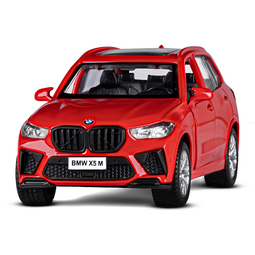 ТМ "Автопанорама" Машинка металлическая 1:43 BMW X5M, красный, инерция, откр. двери, в/к 17,5*12,5*6,5 см в Джамбо Тойз #4