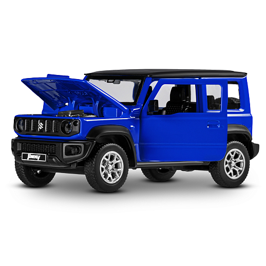 ТМ "Автопанорама" Машинка металлическая 1:32 Suzuki Jimny 2018, синий, тюнинг, откр. двери, свободный ход колес, в/к 23,5*10*4 см в Джамбо Тойз #3