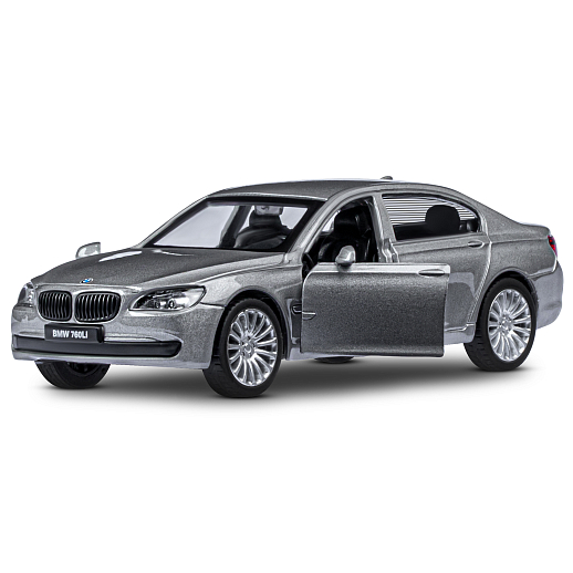 ТМ "Автопанорама" Машинка металлическая 1:46 BMW 760 LI, серый, откр. двери, инерция, в/к 17,5*12,5*6,5 см в Джамбо Тойз #7