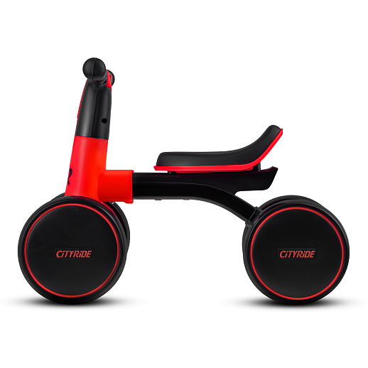 Беговел CITYRIDE, рама сталь, колеса пластик, музыка Шаинского, свет, красный-черный, в/к в Джамбо Тойз #6