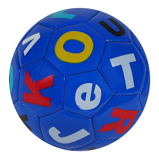Мяч футбольный №2, диаметр 15 см, 100г, 4 цвета, "Алфавит", ПВХ,  в ассорт в Джамбо Тойз #3