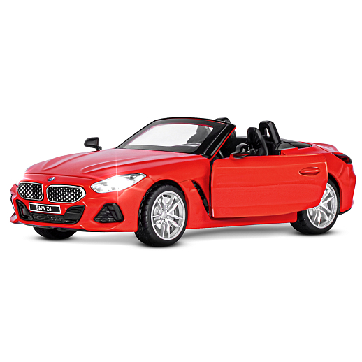 ТМ "Автопанорама" Машинка металлическая 1:30 BMW Z4 M40i, красный, свет, звук,откр. двери, инерция, в/к 19*9*7 см в Джамбо Тойз #14