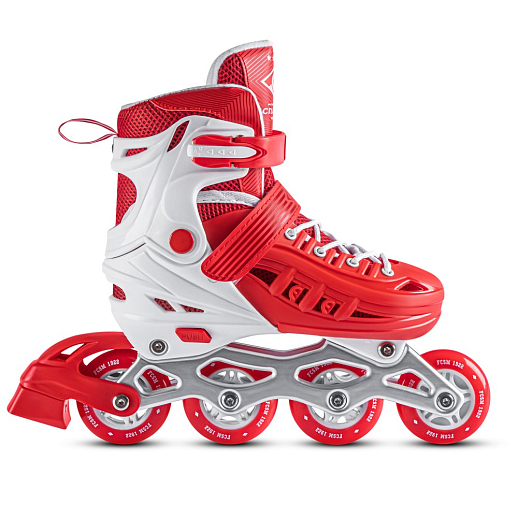 Роликовые коньки ФК Спартак, красный-белый, PU колеса, переднее колесо со светом, подшипники ABEC 7, пластиковый мысок, в/к 5сл гофорокартон в Джамбо Тойз #3