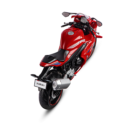 ТМ "Автопанорама" Мотоцикл металл. 1:12 SUZUKI GSX-R1000, красный, свободный ход колес, в/к 7,1 х 11,7 х 20,6 см в Джамбо Тойз #11