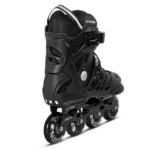 Роликовые коньки CITYRIDE, слаломные, подшипники ABEC 9, PU колёса 80/76мм, жесткий пластиковый внешний ботинок, в/к в Джамбо Тойз #7